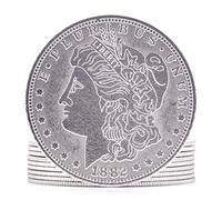 SUMAG Magie Lot de 10 pièces de monnaie en palmier pour tours de magie super minces - Accessoires d'illusion de rue - Illusion de scène de magicien - Accessoire de gimmick (version mangane)