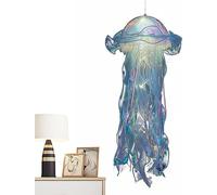 Sumcalio Lampe Méduse Créative, Lustre Méduse, Lampe LED Fantaisie Bleue, Fait Main, 20 x 45 cm, Plastique, Bleu, Montage au Plafond, Intérieur