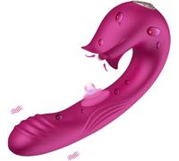 Sumeber Vibromasseur Clitoridien à Point G et Haute Fréquence 2 en 1 Stimulateur avec 10 Modes de Vibration Puissants pour femmes