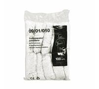 SUMEDTEC Lot de 100 couvre-chaussures jetables imperméables, antidérapants en plastique, protection de chaussures extra forte taille unique, blanc