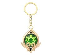 Sumeru Cosplay Porte-clés Pour Genshin Impact, Métal Sumeru Vision Keychain Pendentif Oeil de Dieu Dendro Merch