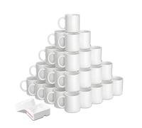 Sumex 11 oz Ensemble de 36 Blanc tasses à sublimation, Céramique Personnalisé Mugs et Tasses à café pour Cadeau Collègue Idée Cadeau Original
