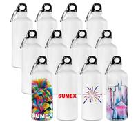 Sumex 12PCS 20oz 600ml sublimation aluminium bouteille d'eau de sport pour la presse à chaud