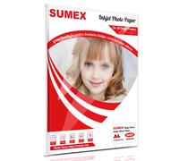 Sumex 210gsm 50 feuilles de papier photo à jet d'encre à haute brillance format A4 simple face 54lb 210x297mm papier photo pour cartes convient à toutes les imprimantes à jet d'encre