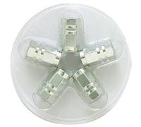 Sumex 4006900 Bouchons de Valves Hexagonaux - Argent (5 Pièces)