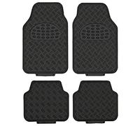 Sumex APA5000 Tapis Caoutchouc Look Piano - Noir (4 Pièces)