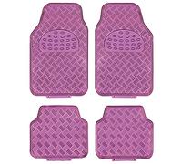 Sumex APA60PK Tapis Caoutchouc Look Alu. - Rose (4 Pièces)