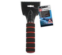 SUMEX ICE0080 Husky Grattoir à Glace pour fenêtres de Voiture, camionnette ou Pare-Brise avec poignée Douce Rouge et Noir