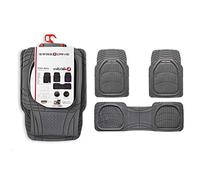 SUMEX SAND600 Lot de 3 Tapis universels en Caoutchouc, Gris, Avant et arrière, antidérapants et coupants, avec Pont