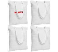 Sumex Tote Bags Lot de 4 Sac en toile sublimé, sac en toile industrielle 35×40cm