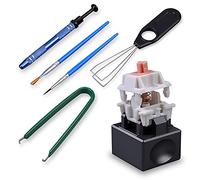 Sumgsn Kit d'ouvre-commutateur de Clavier avec extracteur, Pince, Stylo lubrifiant - Convient pour Les claviers mécaniques Cherry Switches