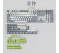 Sumgsn Lot de 172 Touches Lemon Cherry Profile Doubleshot pour claviers mécaniques ISO/ANSI de 60%, 65%, 75%, 95%, Vert