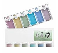 墨運堂 15429 Lot d'encre solide 6 couleurs