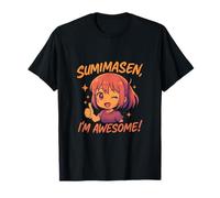 Sumimasen Im Awesome Anime Chibi Sunset Graphic T-Shirt