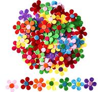 Sumind 100 Pièces Feutre Fleurs Enveloppes de Fleurs en Tissu pour Bricolage Artisanat, Couleurs Assorties