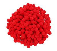 Sumind 250 Pièces Mini Pompoms Petits Pom Pom Duveteux pour Décor Art Bricolages DIY, Rouge (10 mm)