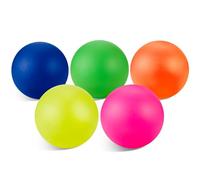 Sumind 5 Pièces Balles de Plage de Remplacement Balles de Rechange de Pagaie de Plage Balles de Plage Supplémentaires pour Activités de Plein Air, Assortiment de Couleurs Haute Visibilité