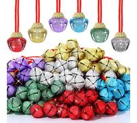 Sumind Lot de 150 colliers de Noël en vrac mat avec rubans de connexion pour décorations de Noël, fournitures de fête de vacances