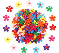 Sumind Lot de 200 fleurs en feutrine pour décoration de loisirs créatifs, couleurs assorties