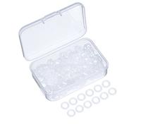 Sumind Lot de 200 Joints toriques en Caoutchouc Transparent pour Clavier MX Switch et Touches de Clavier mécanique avec boîte de Rangement en Plastique