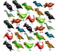 Sumind Lot de 27 grands ballons en aluminium à l'hélium sur le thème des dinosaures qui marchent pour anniversaire, garçons et filles, cadeaux de fête et décoration de magasin