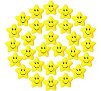 Sumind Lot de 30 balles anti-stress en mousse à presser pour soulager le stress, la salle de classe, le carnaval, les récompenses, l'anxiété, les fournitures sensorielles (jaune)