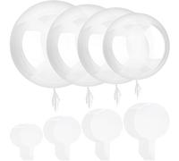 Sumind Lot de 40 ballons Bobo transparents à bulles pour Saint-Valentin, Noël, mariage, fête d'anniversaire (25,4 cm, 45,7 cm, 50,8 cm, 61 cm)
