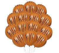 Sumind Lot de 40 ballons de fête sur le thème des animaux de la jungle, pour fête sur le thème des animaux de la jungle - Fournitures de fête zoo - Décoration d'anniversaire de la jungle (orange foncé