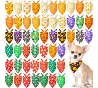 Sumind Lot de 50 bandanas d'automne pour chien - Pour Halloween, Noël, animaux de compagnie - Accessoires de costume (65,6 x 45,7 x 45,7 cm)