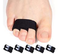 Sumiwish Bandages lisseurs d'orteils, 10 paquets d'enveloppes d'orteils, attelles d'orteils pour chevauchement d'orteils, bandes d'orteils pliées à griffes tordues cassées