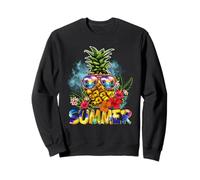 Summer Ananas Tropical Lunettes de Soleil Motif tie-Dye Sweatshirt