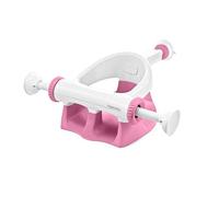 Summer by Ingenuity Mon siège de bain pour le bain de bébé en position assise, ventouses sûres et sécurisées, dossier pour une position assise assistée, installation et rangement faciles, Rose