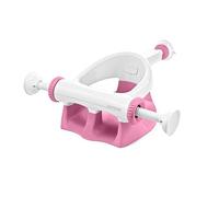 Summer by Ingenuity Mon siège de bain pour le bain de bébé en position assise, ventouses sûres et sécurisées, dossier pour une position assise assistée, installation et rangement faciles, Rose