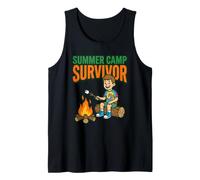 Summer Camp Survivor Nostalgie Memories Counselor Life Kids Débardeur