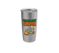 Summer Camp Survivor Nostalgie Memories Counselor Life Kids Gobelet isotherme en acier inoxydable double paroi