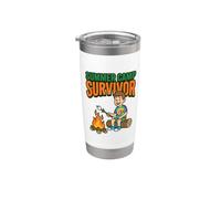 Summer Camp Survivor Nostalgie Memories Counselor Life Kids Gobelet isotherme en acier inoxydable double paroi