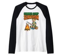 Summer Camp Survivor Nostalgie Memories Counselor Life Kids Manche Raglan