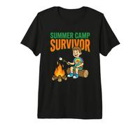 Summer Camp Survivor Nostalgie Memories Counselor Life Kids T-Shirt Haut de Gamme