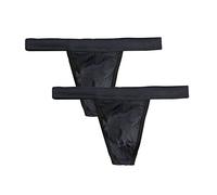 Summer Code Homme Sexy String Ficelle Lot DE 2/5, Lot de 2 Noir, XL