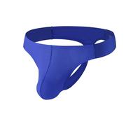 Summer Code Homme String Tanga Ficelle Masculine Taille Basse Slip sous-Vêtement G-String Lingerie, Bleu Roi, L