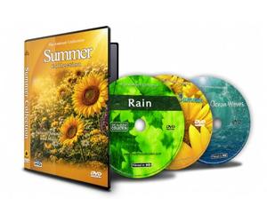 Summer Collection 3 DVD Set: Relaxing Nature Scenery with Rain, Summer & Ocean Waves