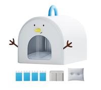 Summer Cooling Cat House - Waterproof & Insulated Pet Shelter with 4 Rechar