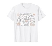 Summer Cottagecore Mushroom Cupcake Aesthetic Botanical T-Shirt