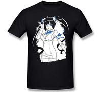 Summer Cute T-Shirt Cotton is It Wrong to Try to Pick Up Girls in A Dungeon Familia Myth Orario Anime Ofertas Black S