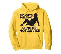 Summer Dad Humour Big Guys Melting Send Ice Not Advice Sweat à Capuche