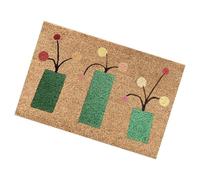 Summer Door Mat - Floral Print Decorative Entry Rug, Non Slip Rubber Backing Floor Cover, Weather Resistant Welcome Doormat, Bright Pattern Design for Indoor Outdoor Home Entrance Porch