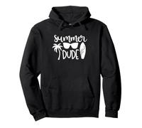 Summer Dude Surf Plage Cool Palmier Surfer Sweat à Capuche
