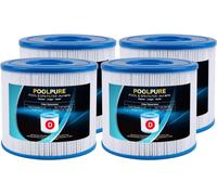 Summer Escapes Lot de 4 filtres de Remplacement pour Piscine et Spa de Type D,Summer Waves P57100102,P57000104