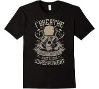 Summer Fashion Men Tee Shirt Scuba Divings I Breathe Under Water T Shirt Casual T Shirt Black Manches Courtes(XX-Large)