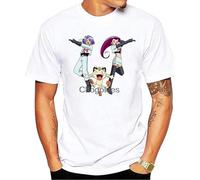 Summer Fashion Team Rocket T-Shirt Men's Short Sleeve Cotton Printed T-Shirt